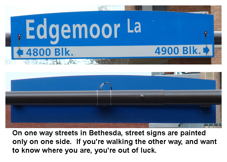 Edgemont Lane front and back of street sign